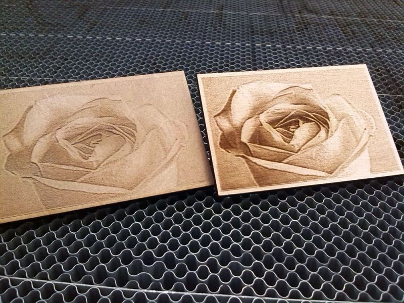 Fotoincisione laser su legno con laser CO2