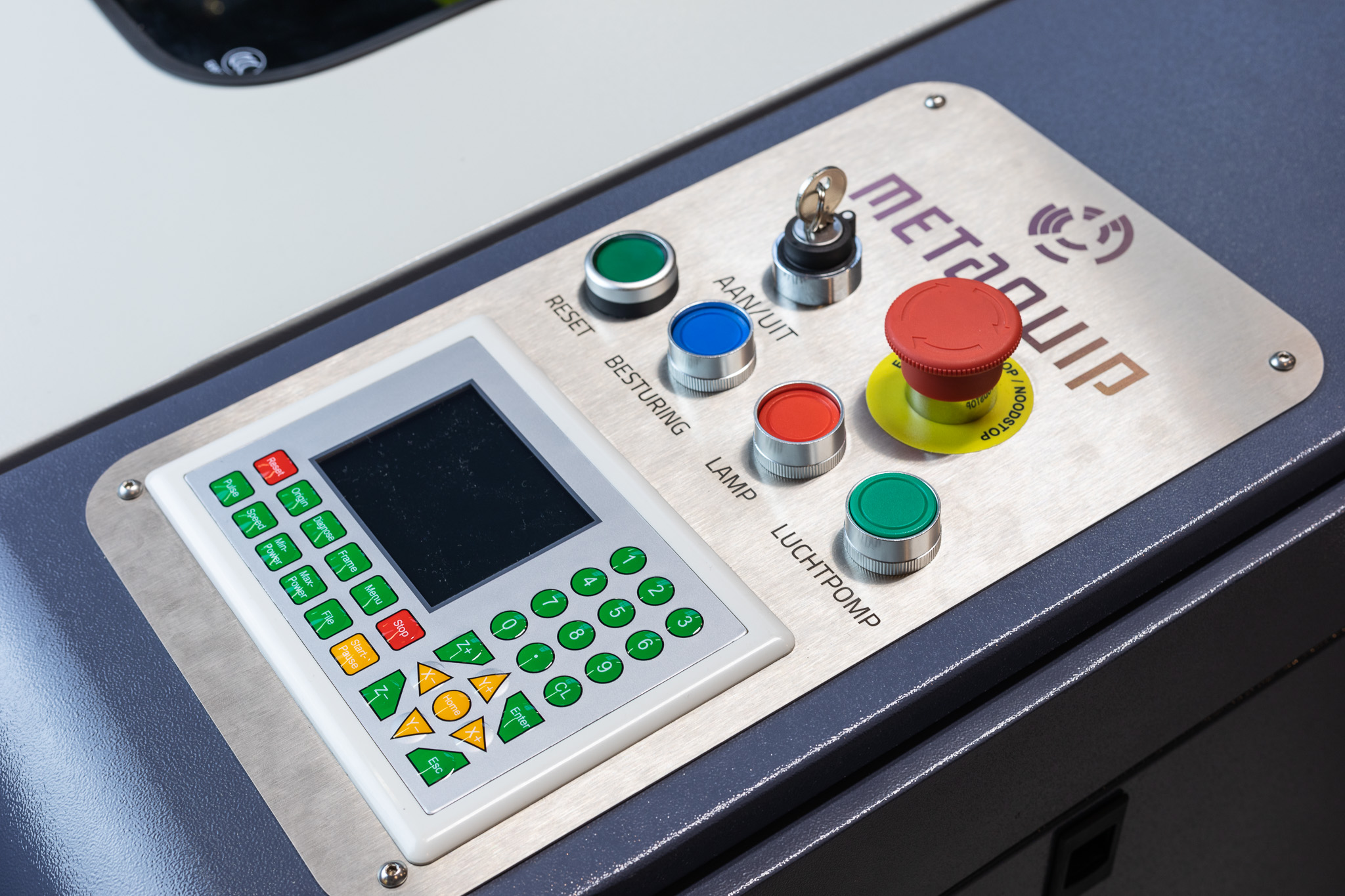MQ1390C Controllo della taglierina laser in plastica per legno e metallo combinato CO2 ad alta potenza