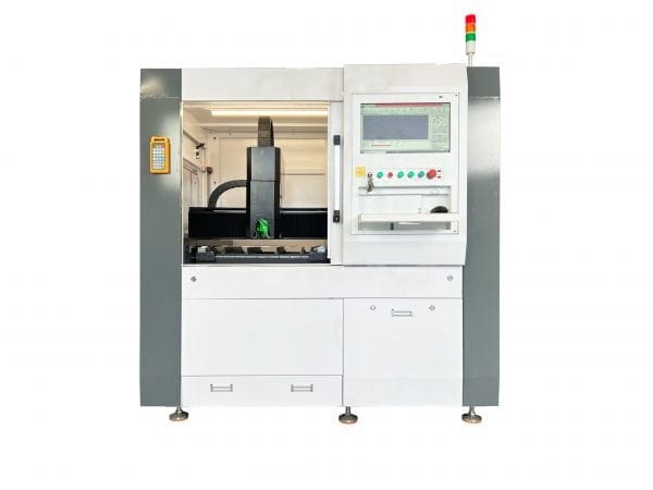 MQ FC6060 taglierina laser in fibra di metallo sportello anteriore aperto