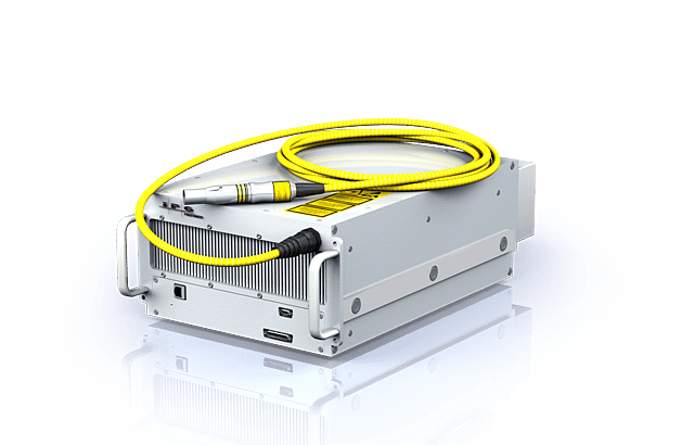 Laserbron van een fiber laser met fiberkabel